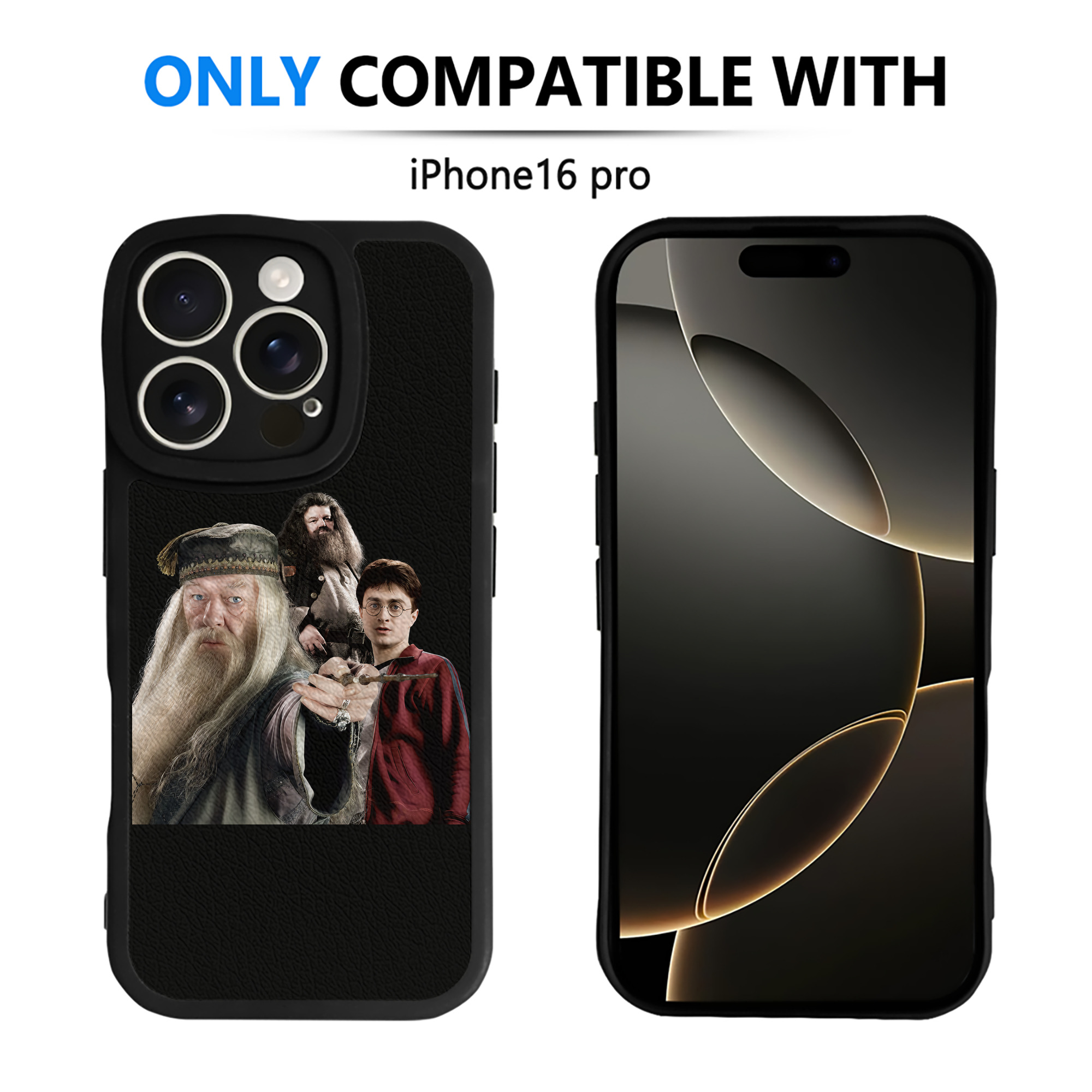 （画像用） Harry Potter ハリー・ポッターシリーズ 【iPhone 16シリーズ対応】シリコンスマホケース（レザー調） 材質：シリコン